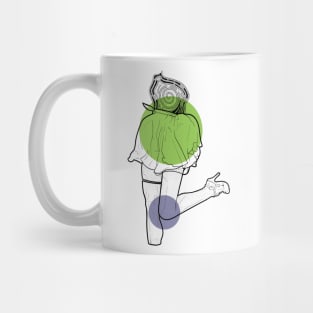 Dancing Teleportation green and purple Mug